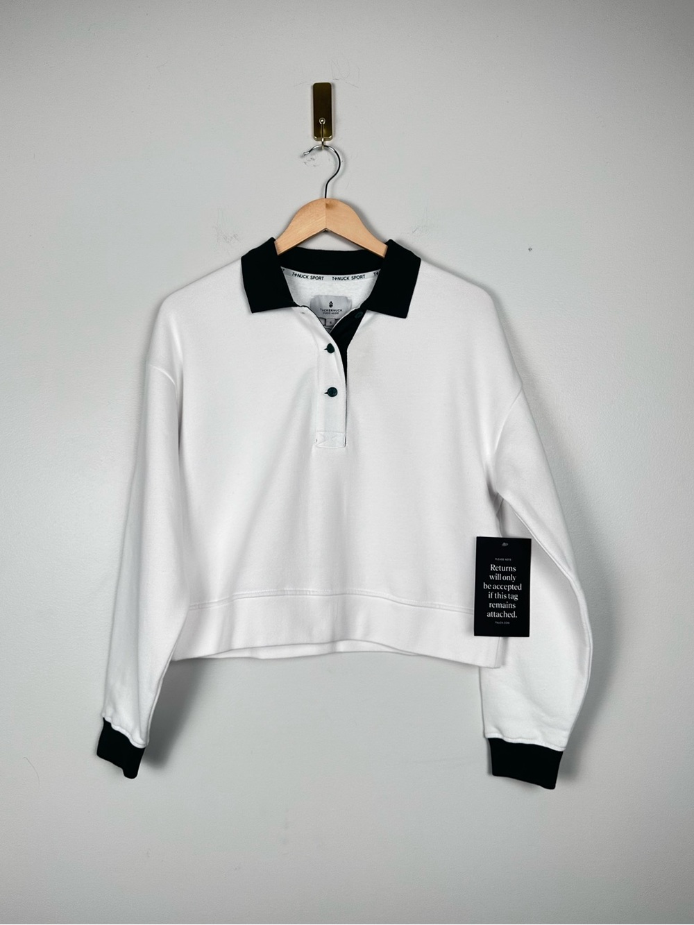 TUCKERNUCK x STUDIO MCGEE White Miles Collared Pullover - Picture 3 of 9